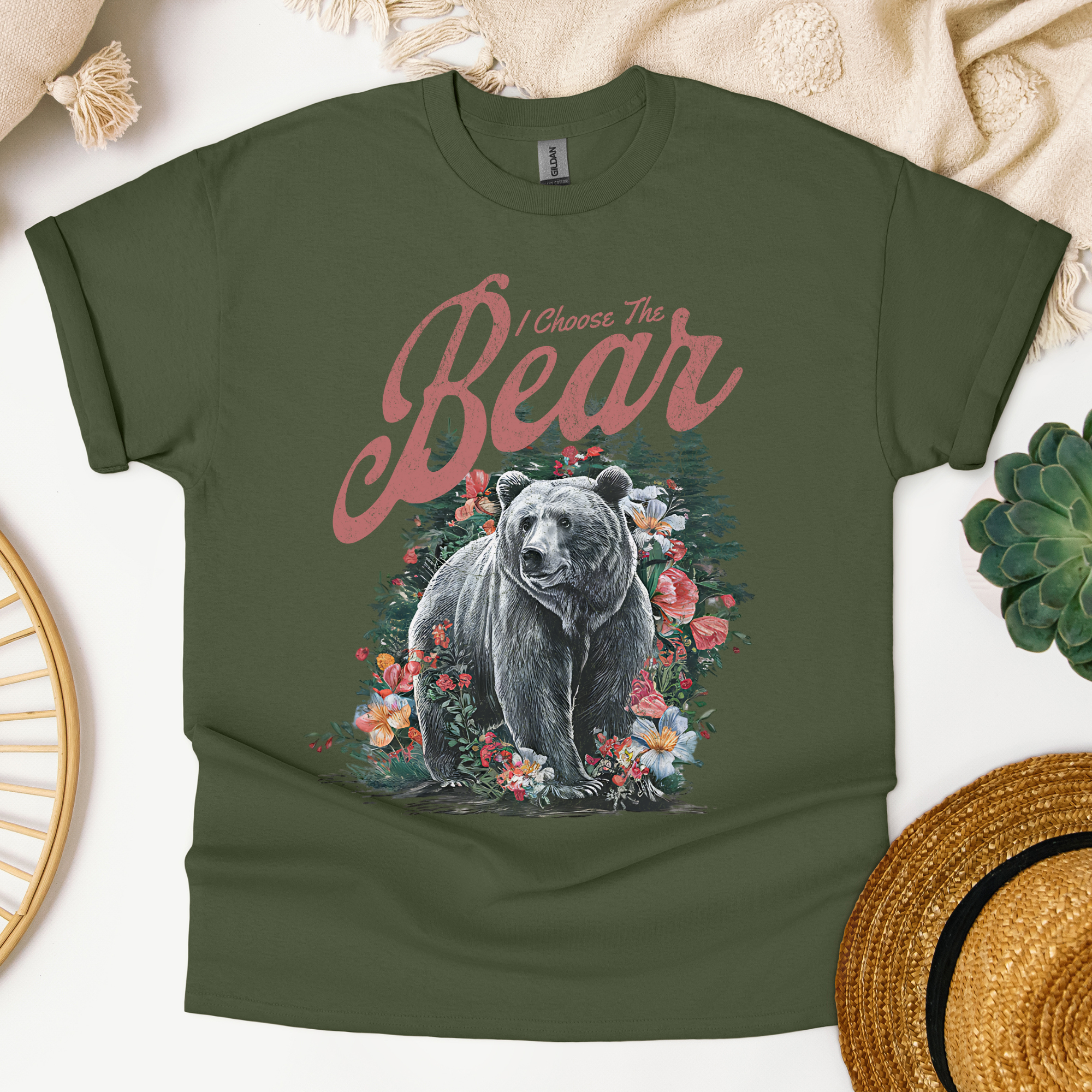 I Choose The Bear Graphic Tee