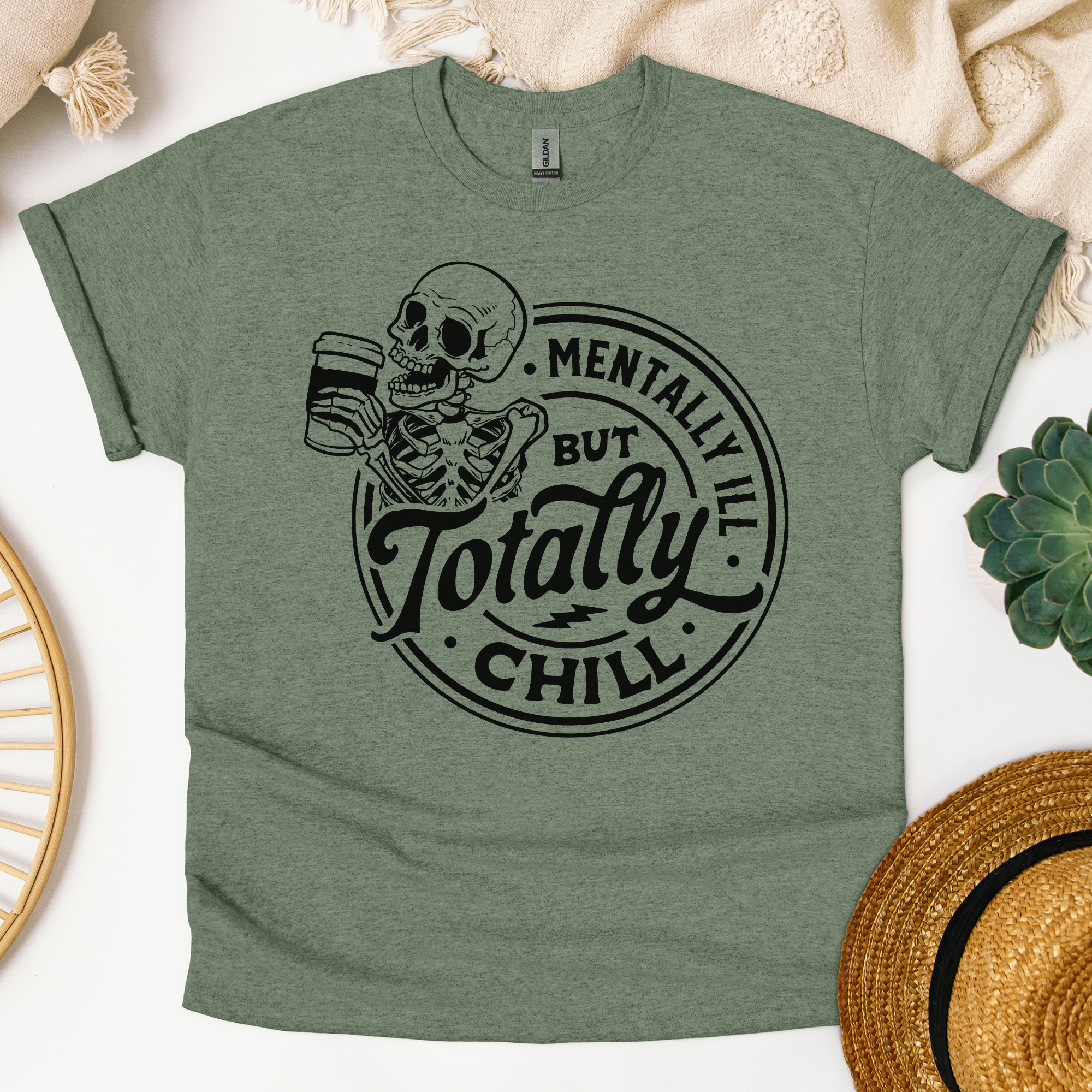 Mentally Ill But Totally Chill Tee
