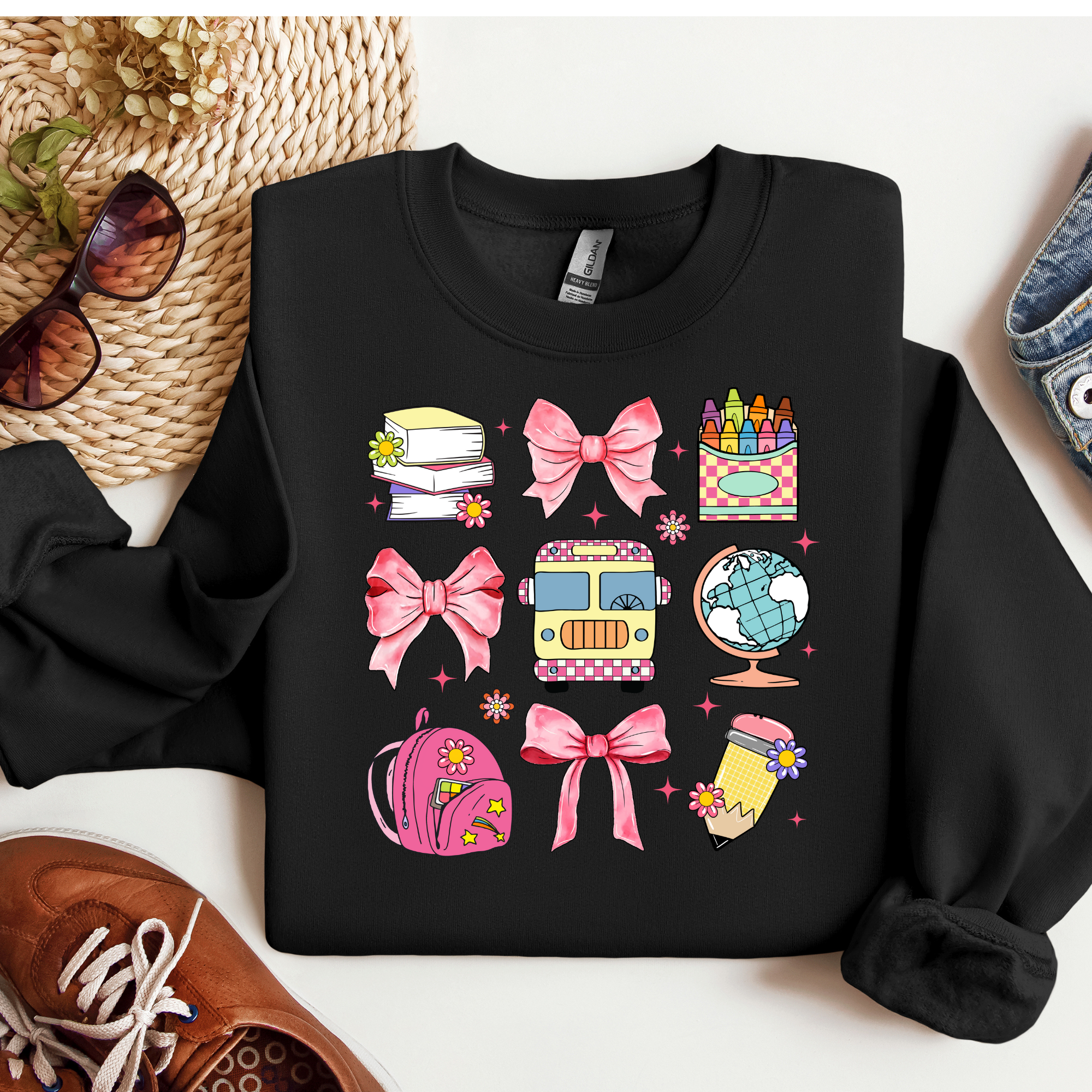 Back to School Coquette Tee & Sweatshirt