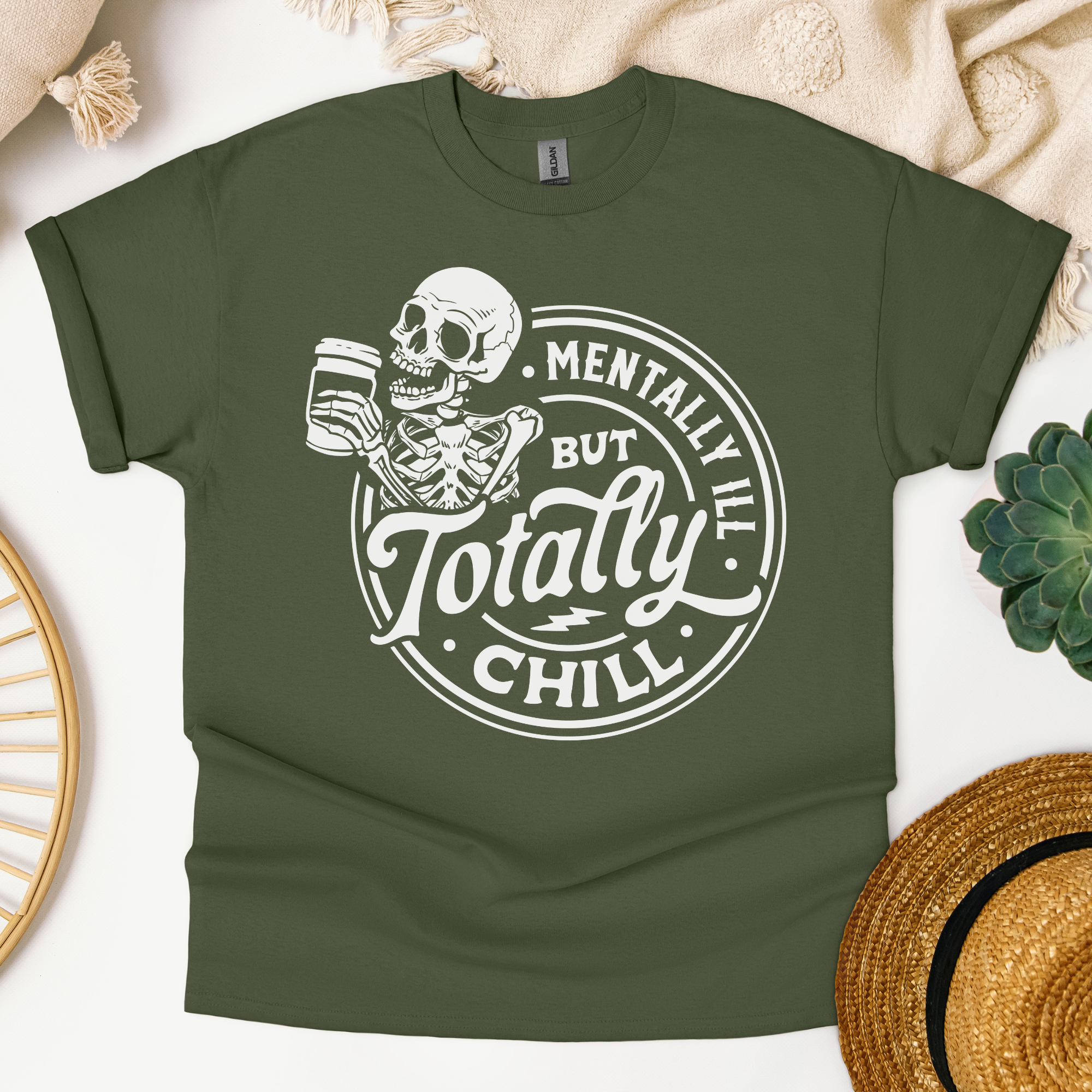 Mentally Ill But Totally Chill Tee