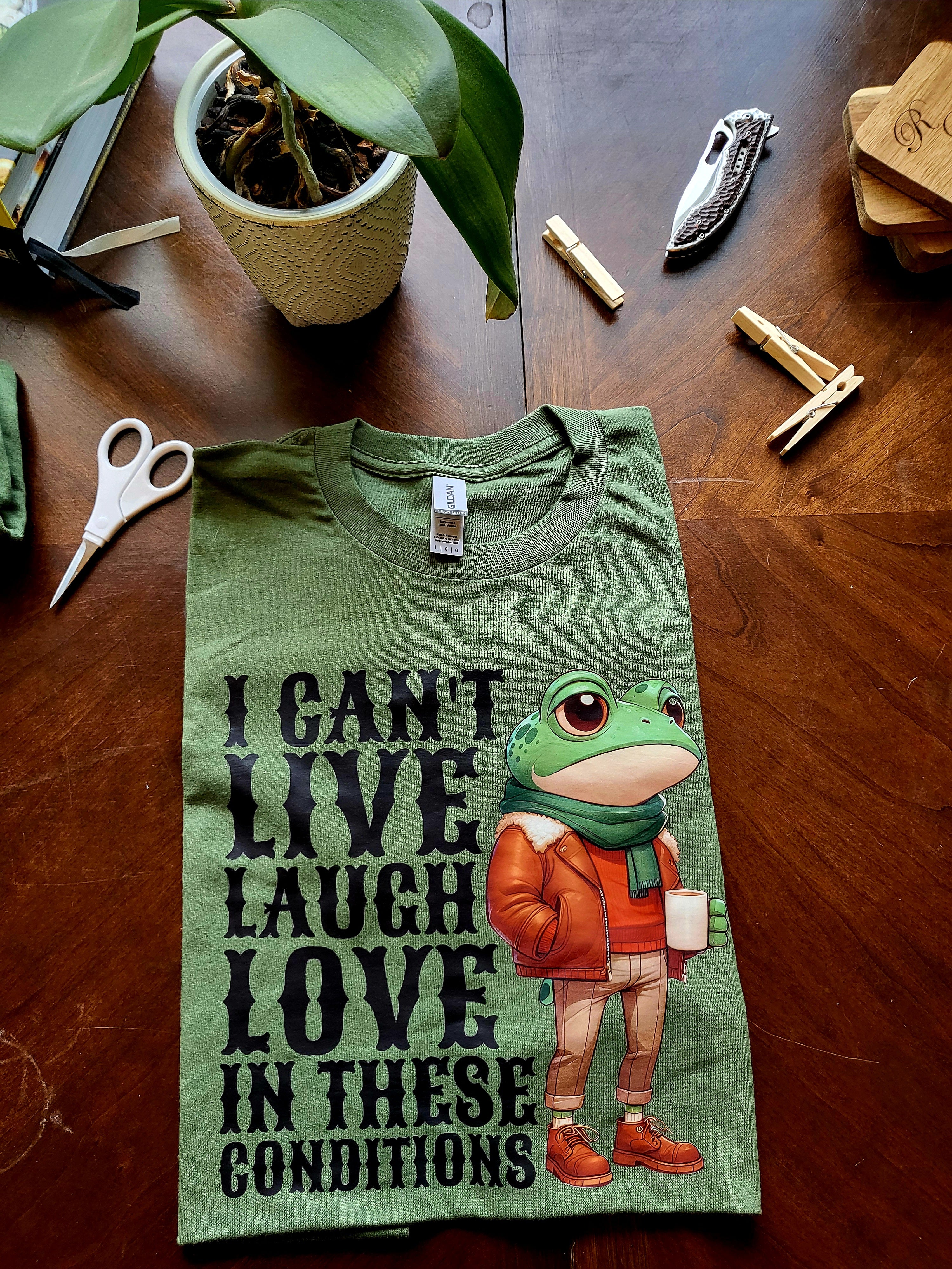 Live Laugh Frog Tee
