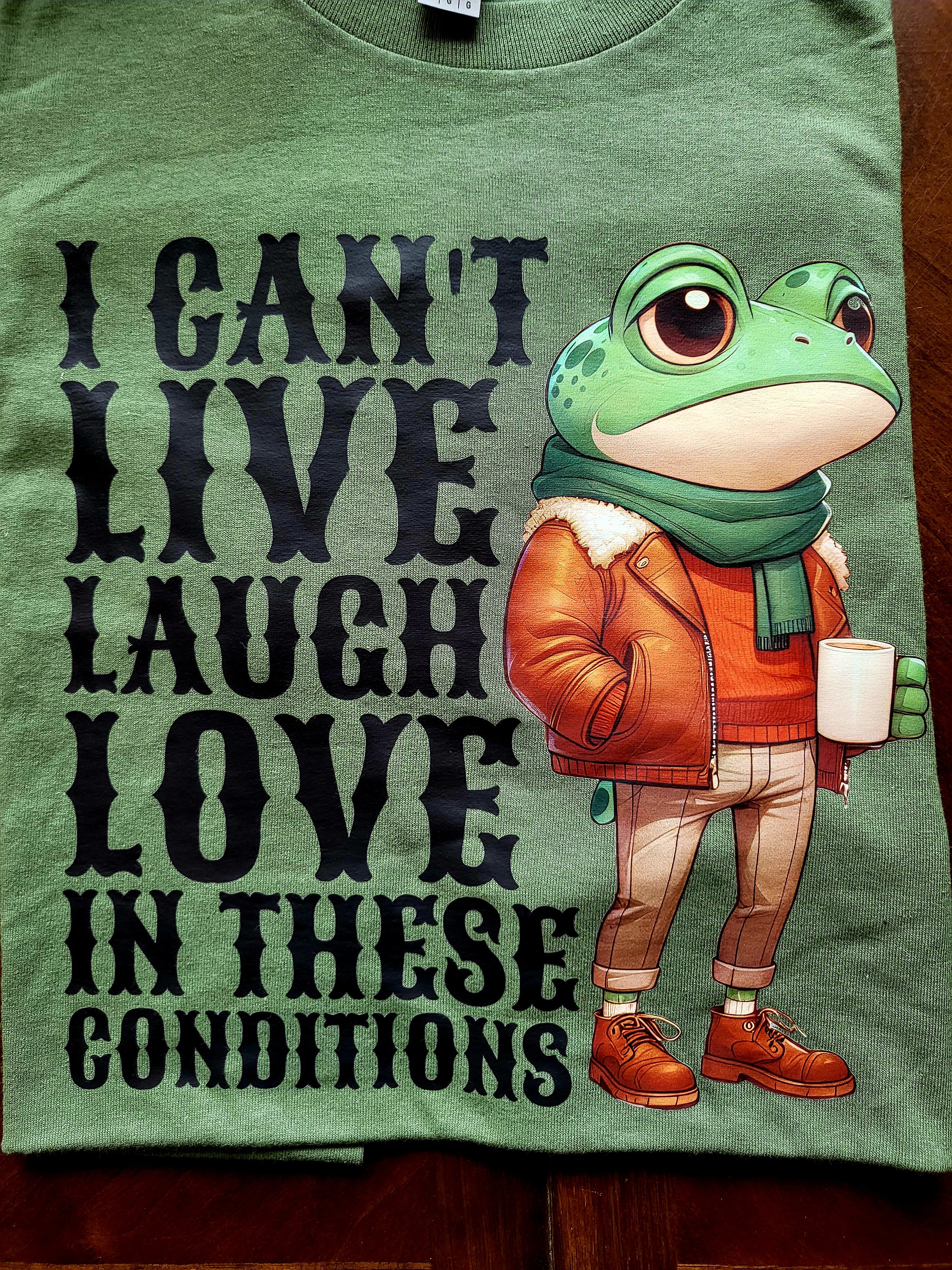 Live Laugh Frog Tee
