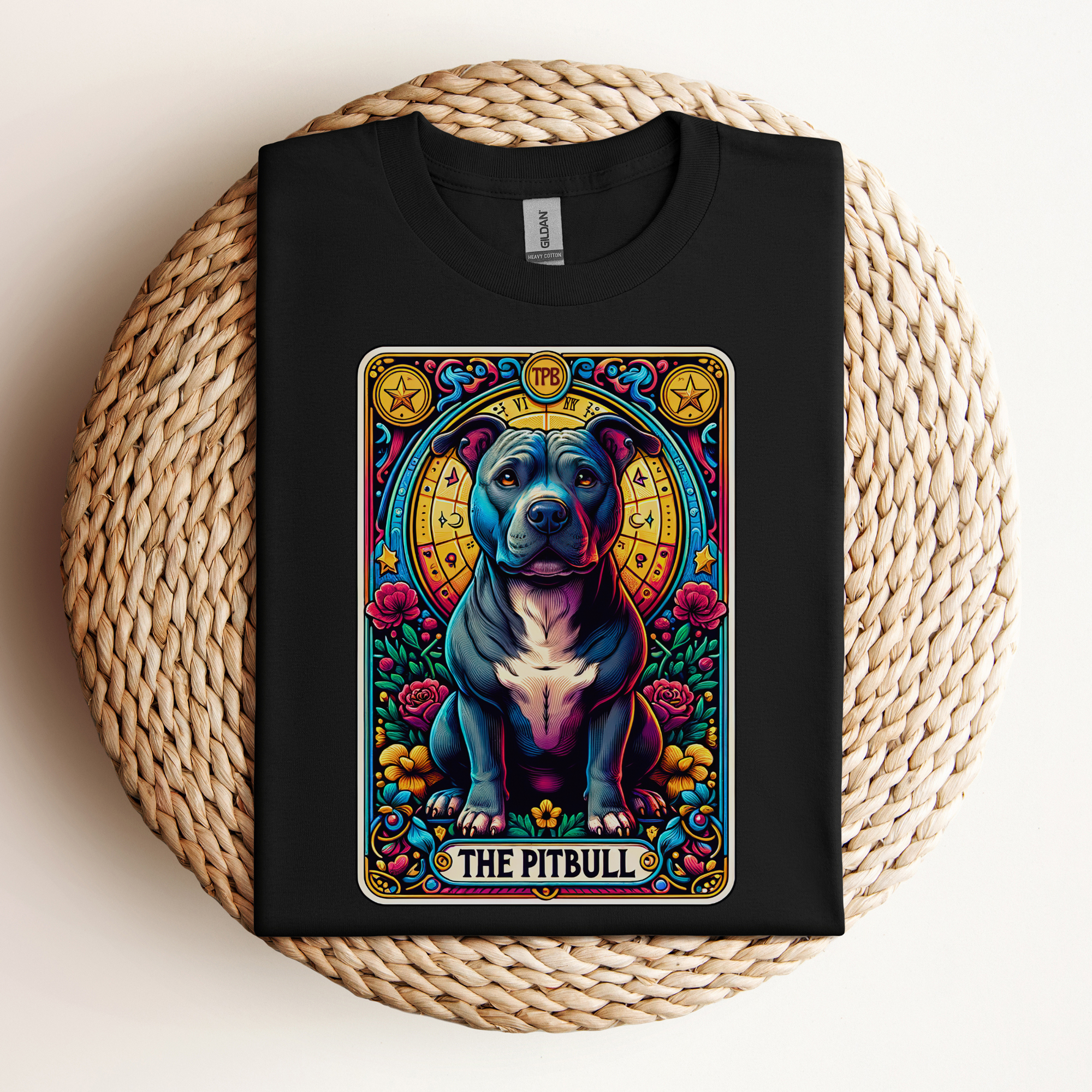Blue Pittie Tarot Tee