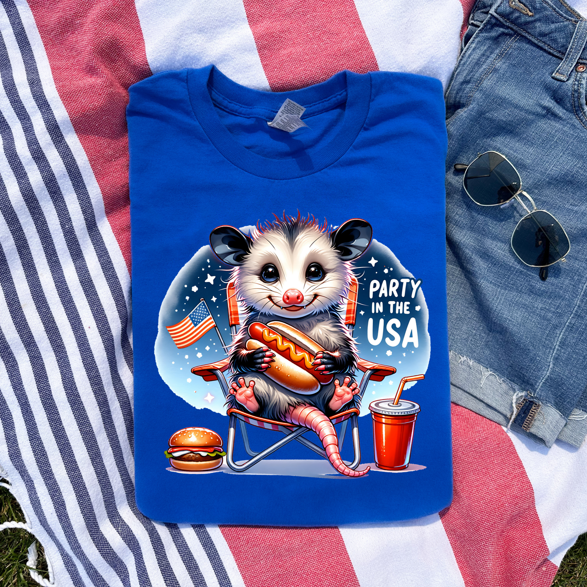 Party In the USA Possum Tee