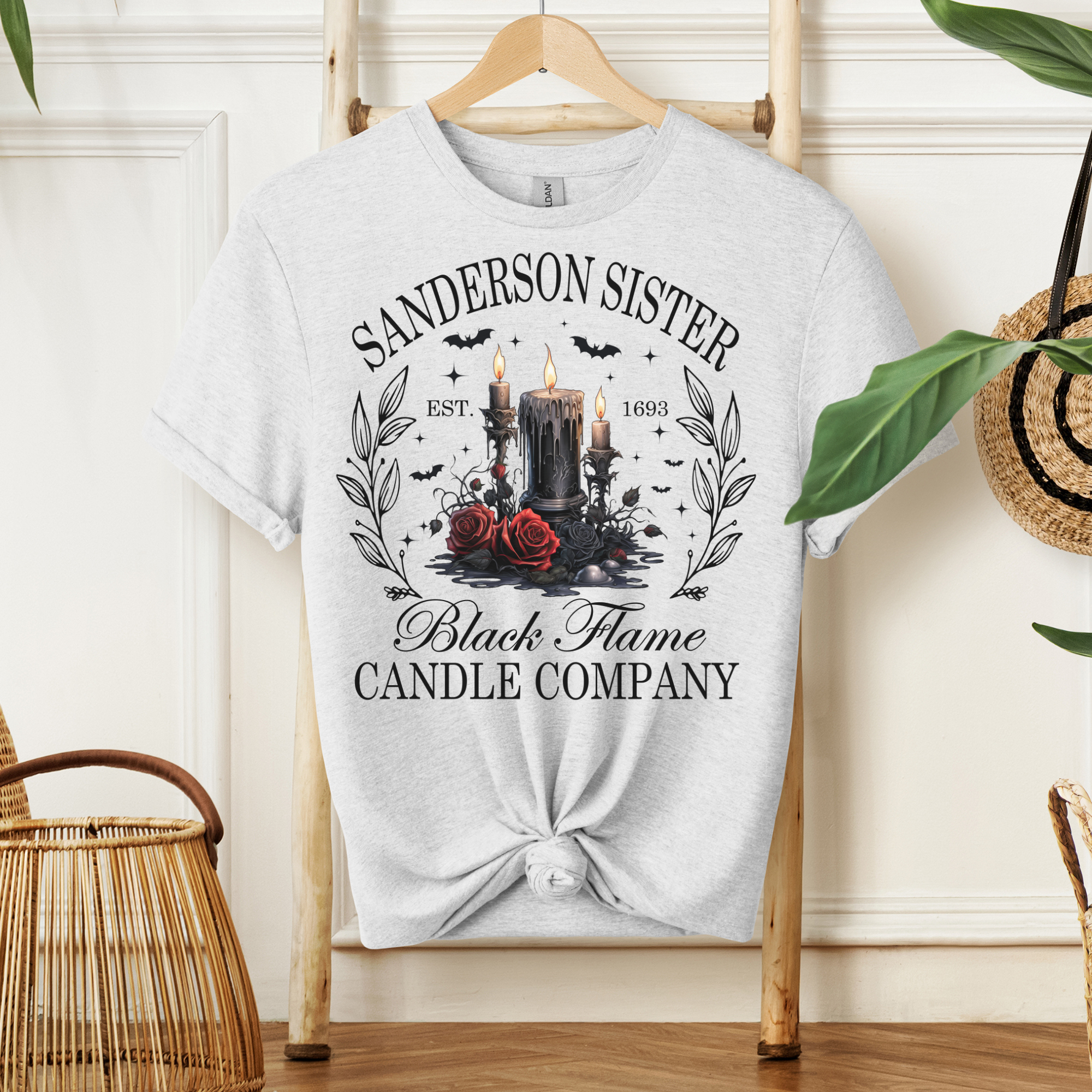 Sanderson Sister Black Flame Candle Co Tee