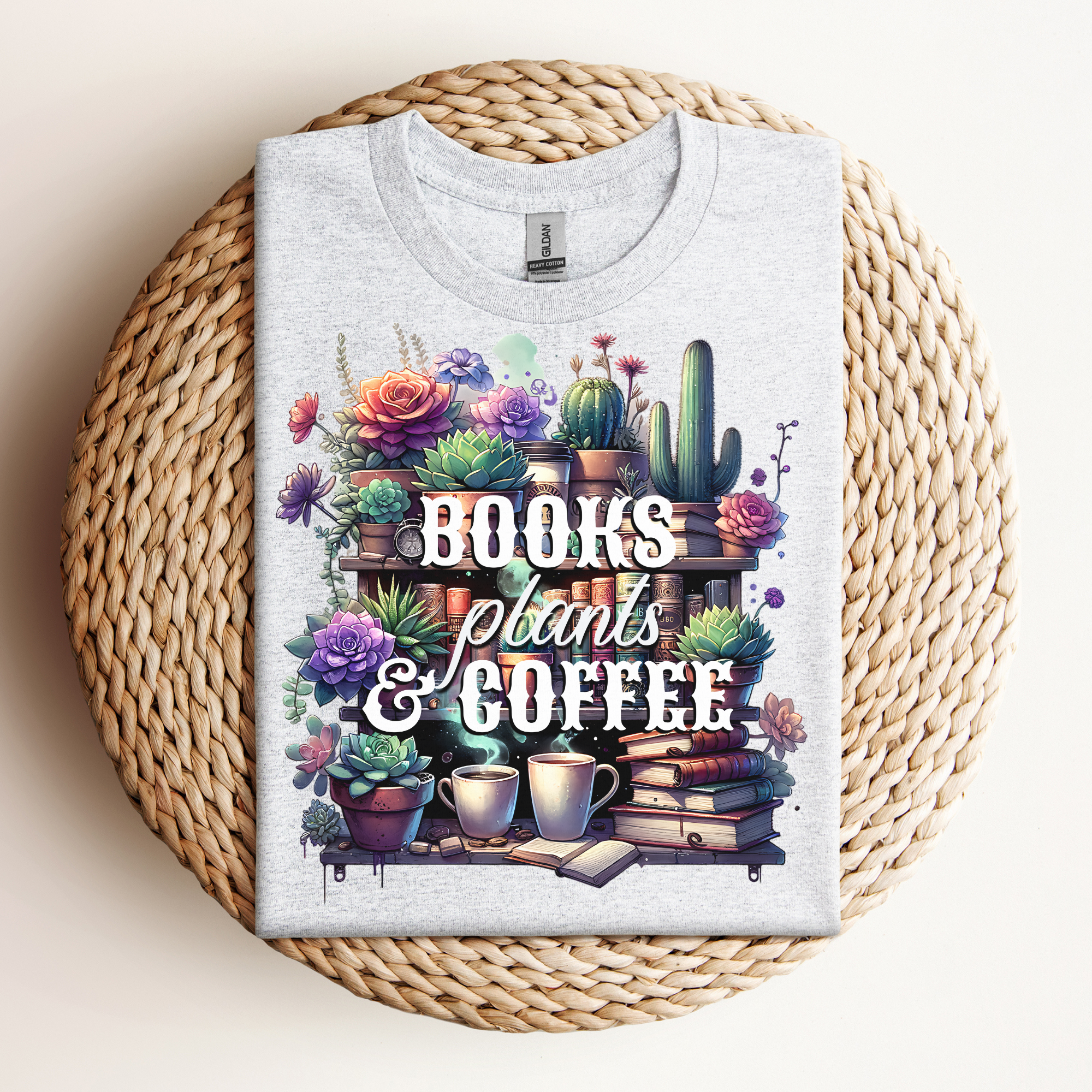 Books, Plants, & Coffee Tee
