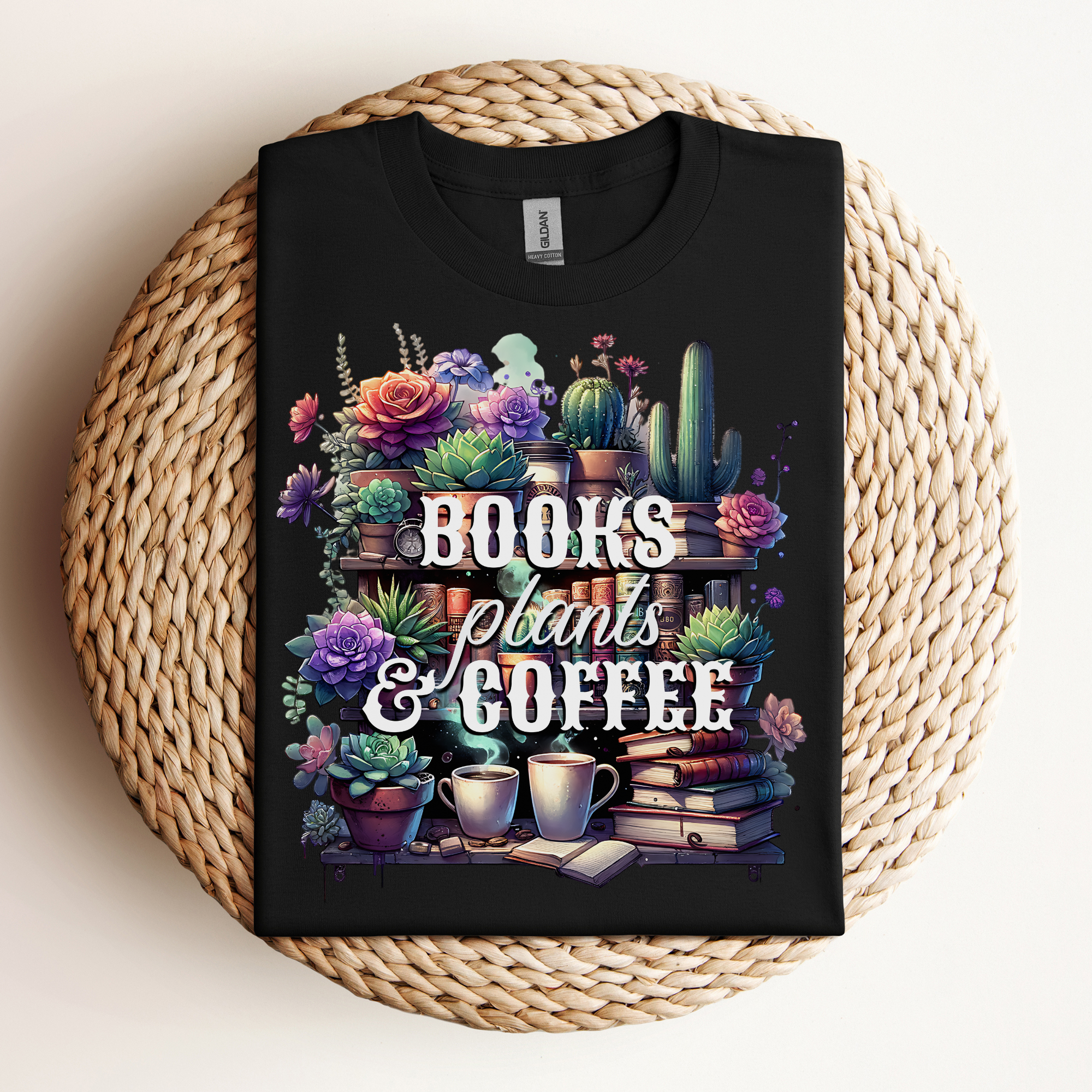 Books, Plants, & Coffee Tee