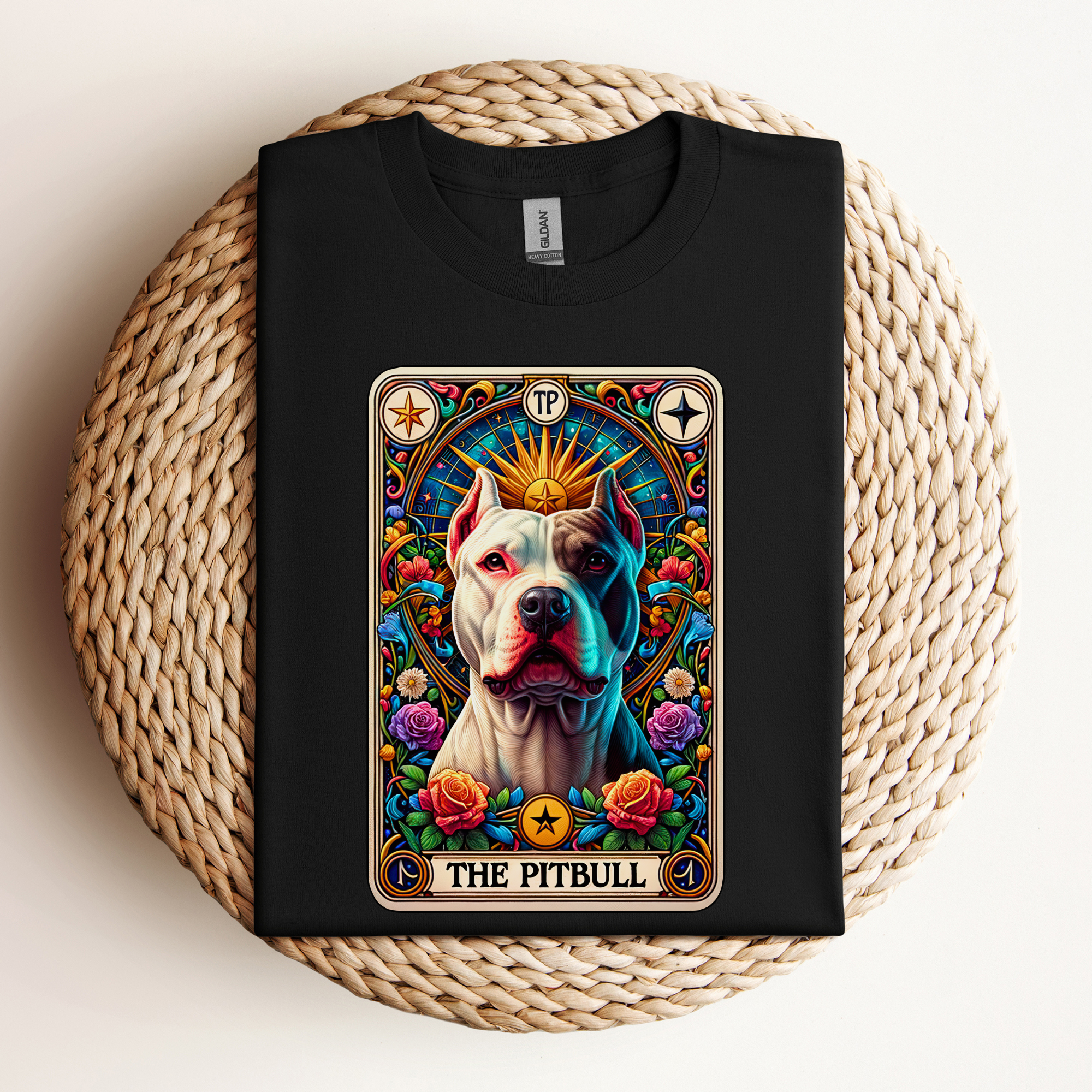 White Pittie Tarot Tee