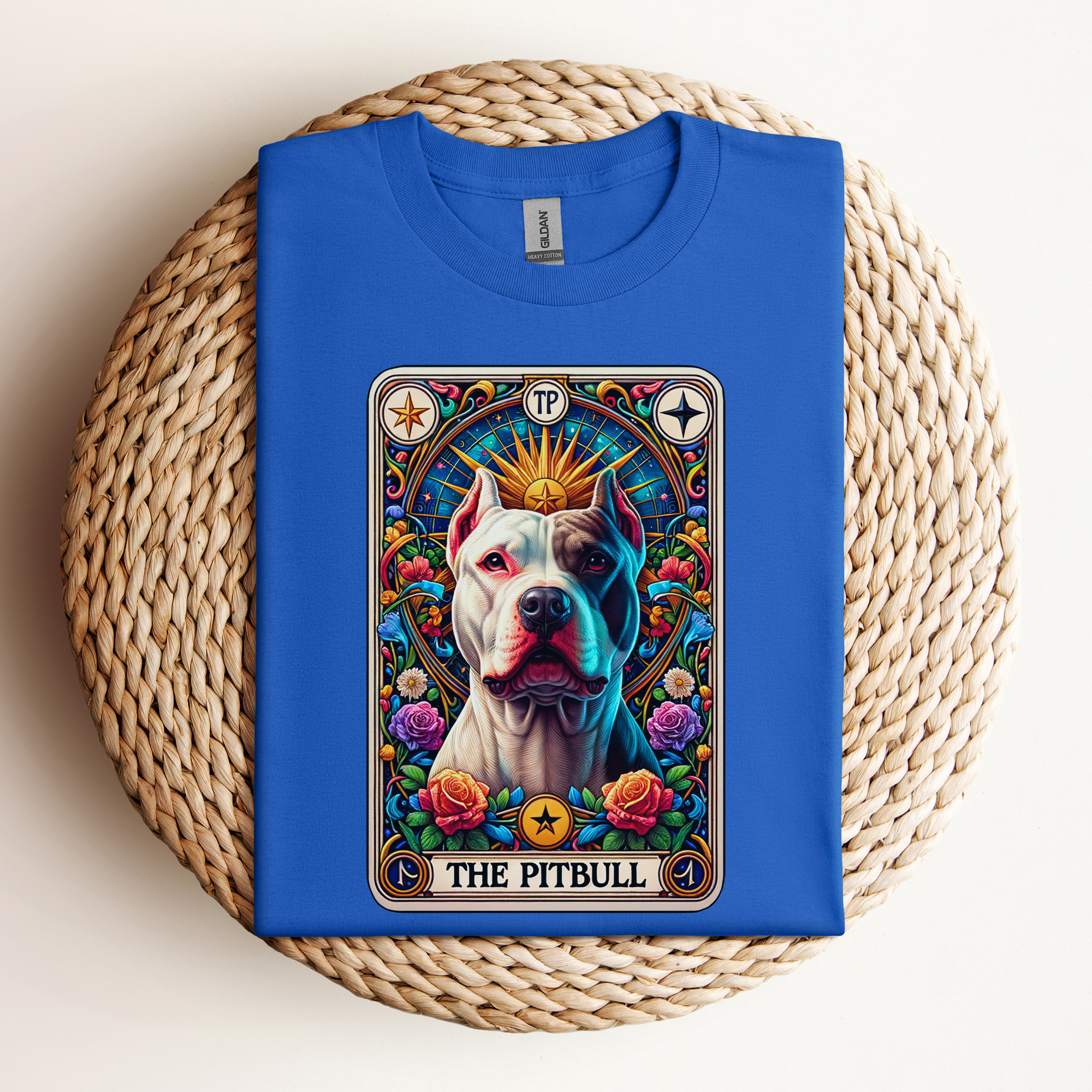 White Pittie Tarot Tee