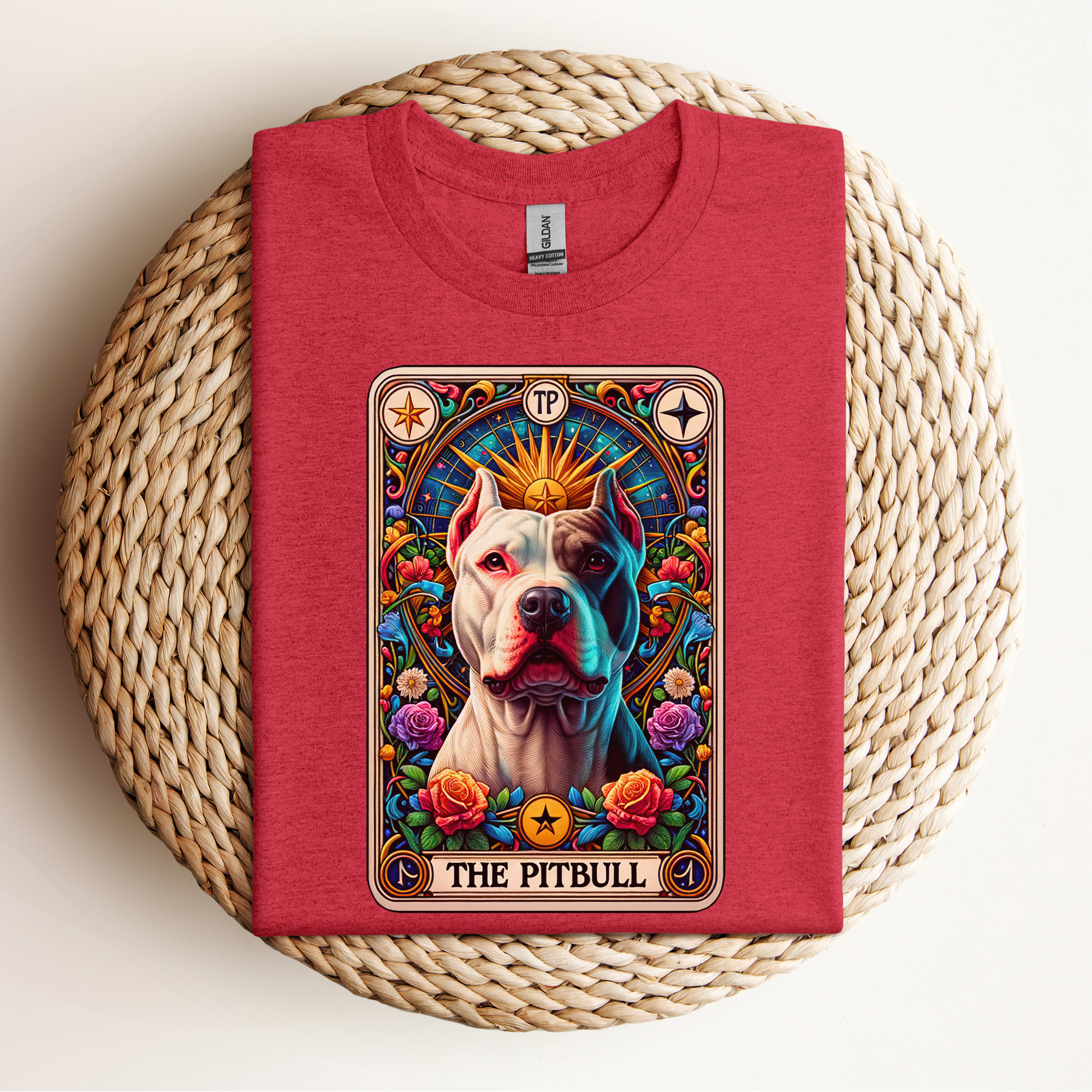White Pittie Tarot Tee