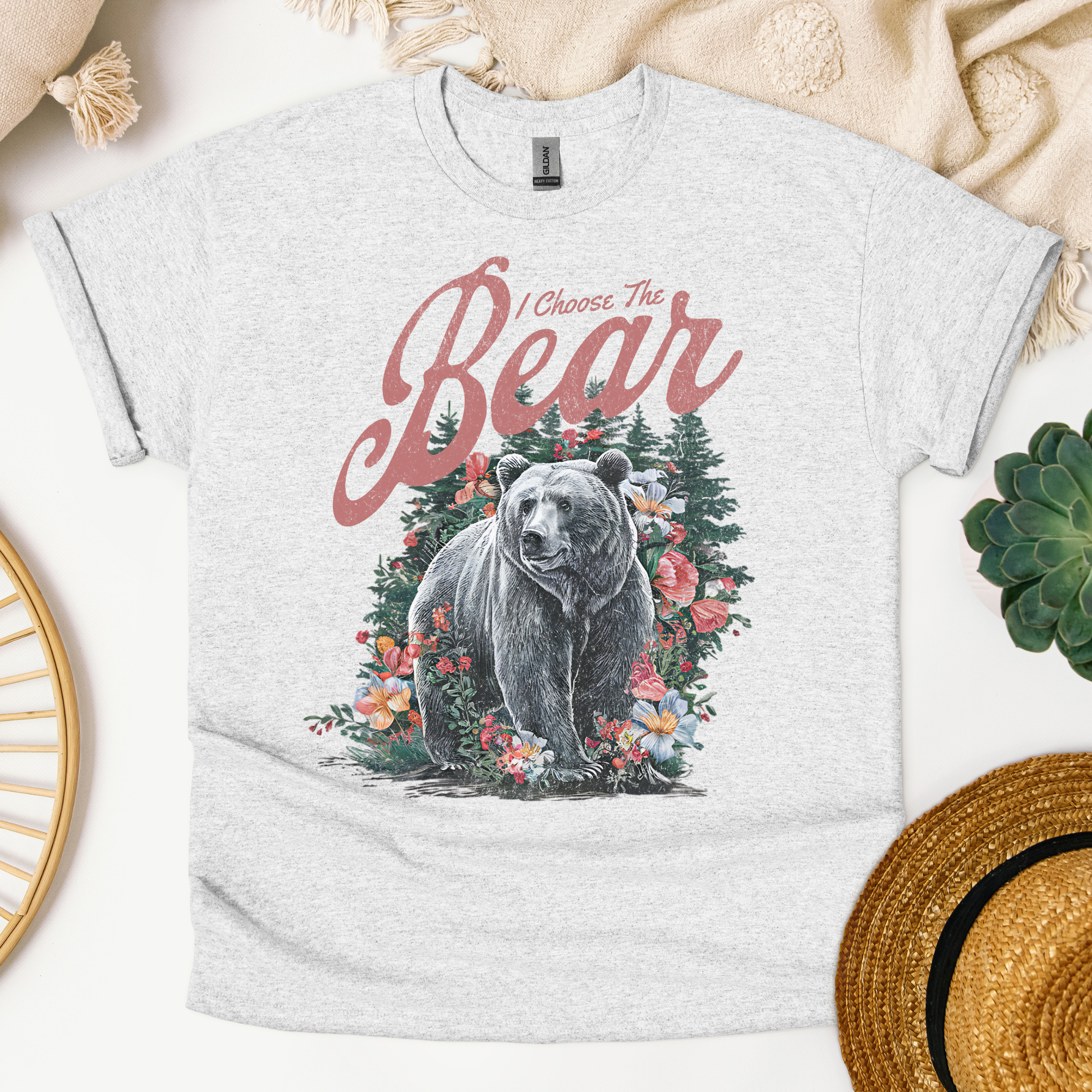 I Choose The Bear Graphic Tee