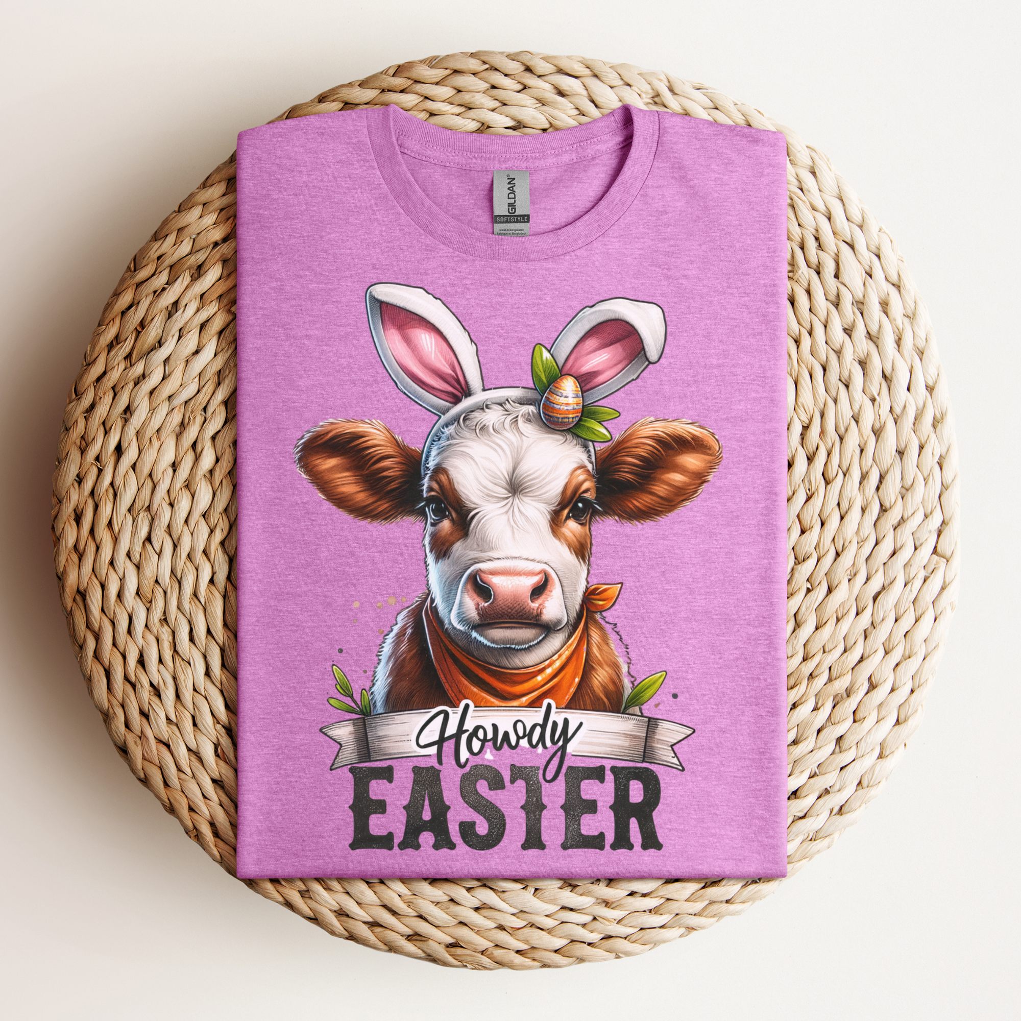 Howdy Easter Cow Tee