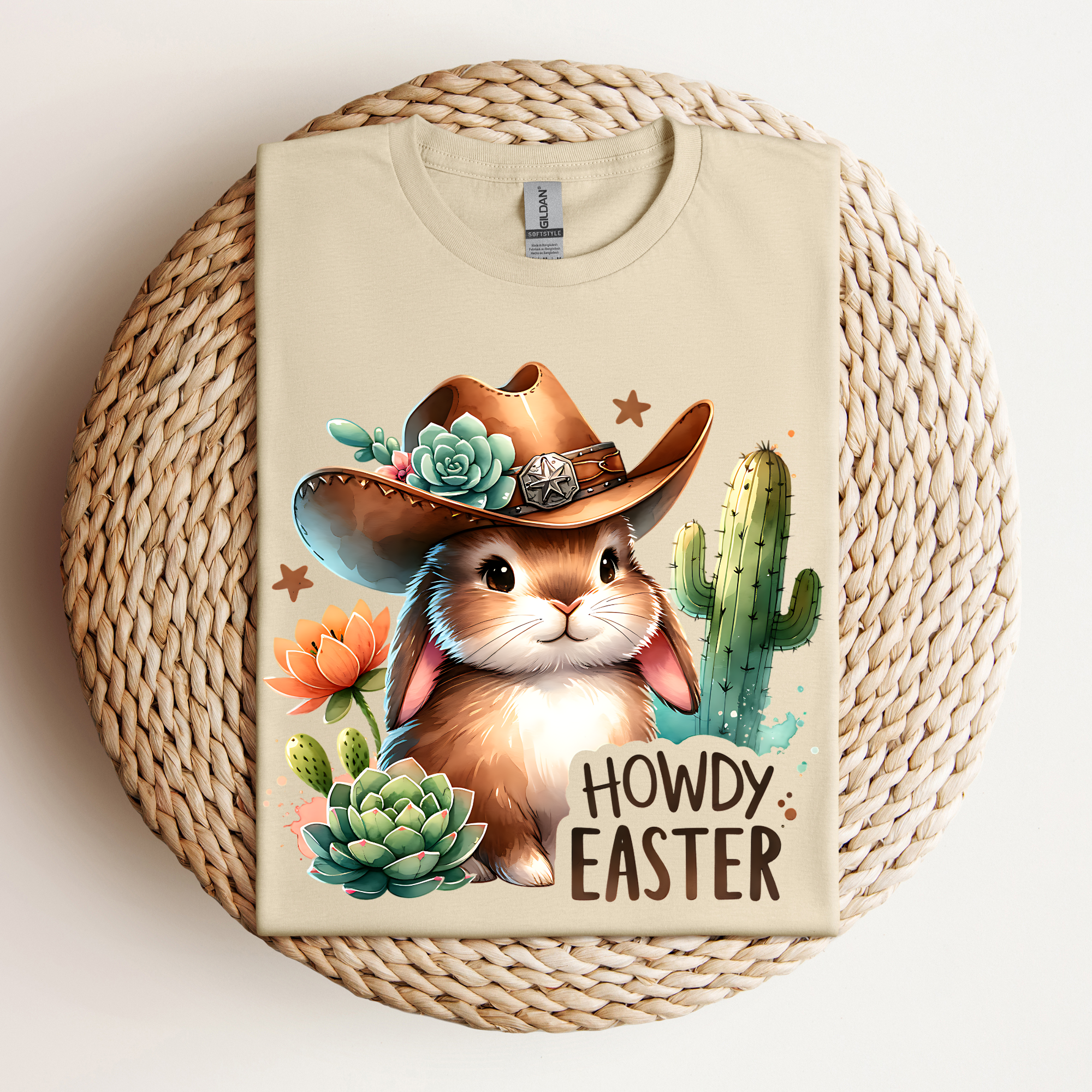 Howdy Easter Bunny Tee🐰🤠🌵