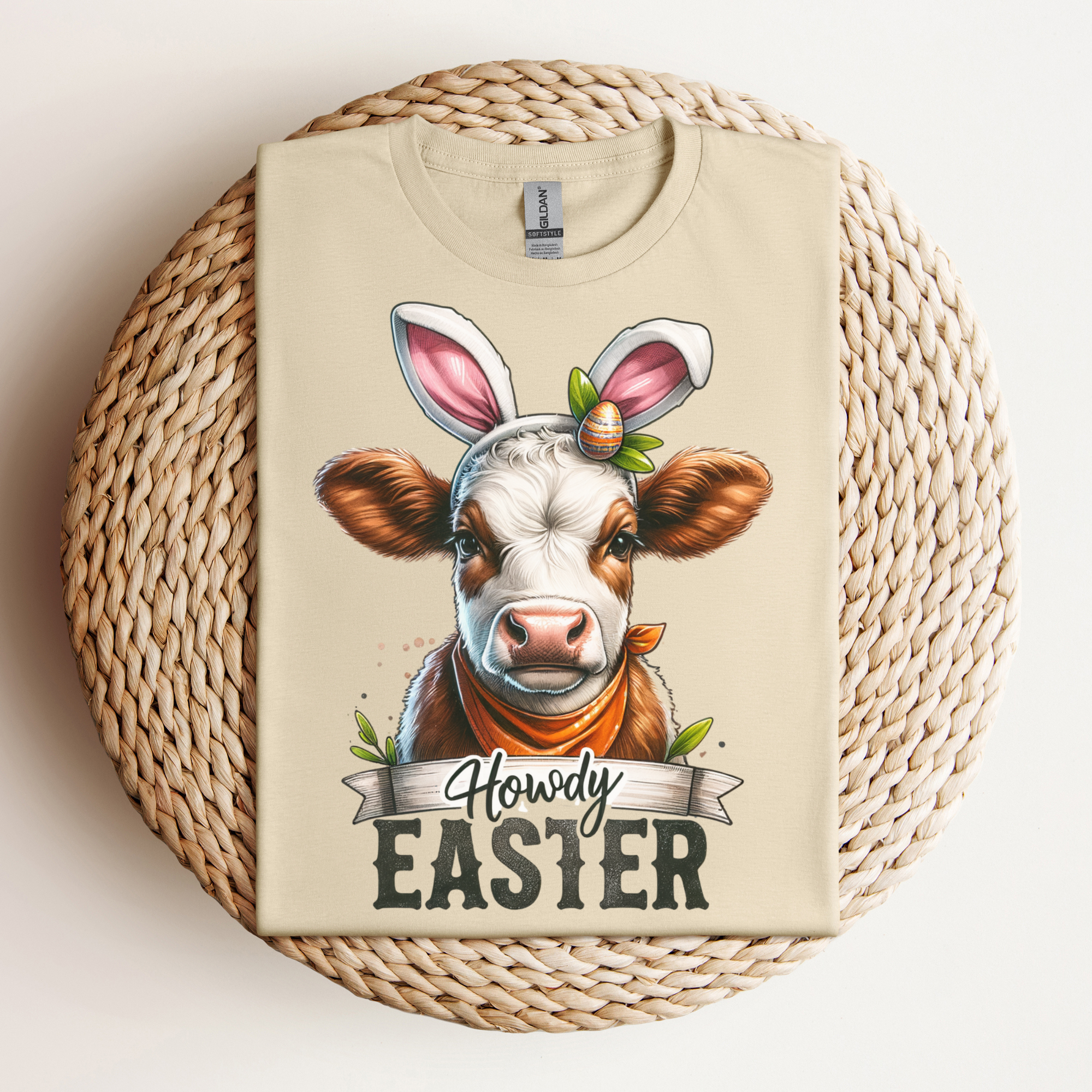Howdy Easter Cow Tee