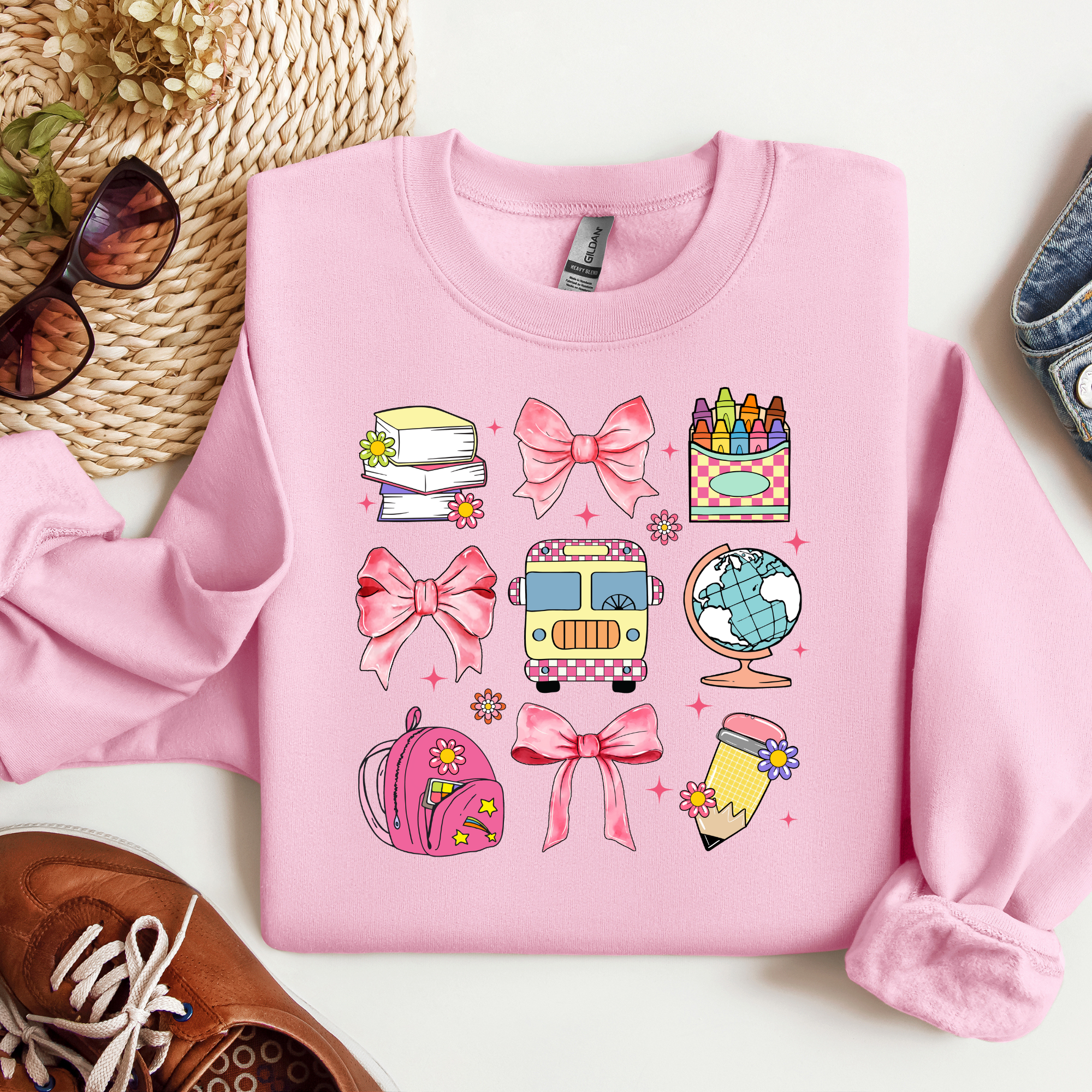 Back to School Coquette Tee & Sweatshirt