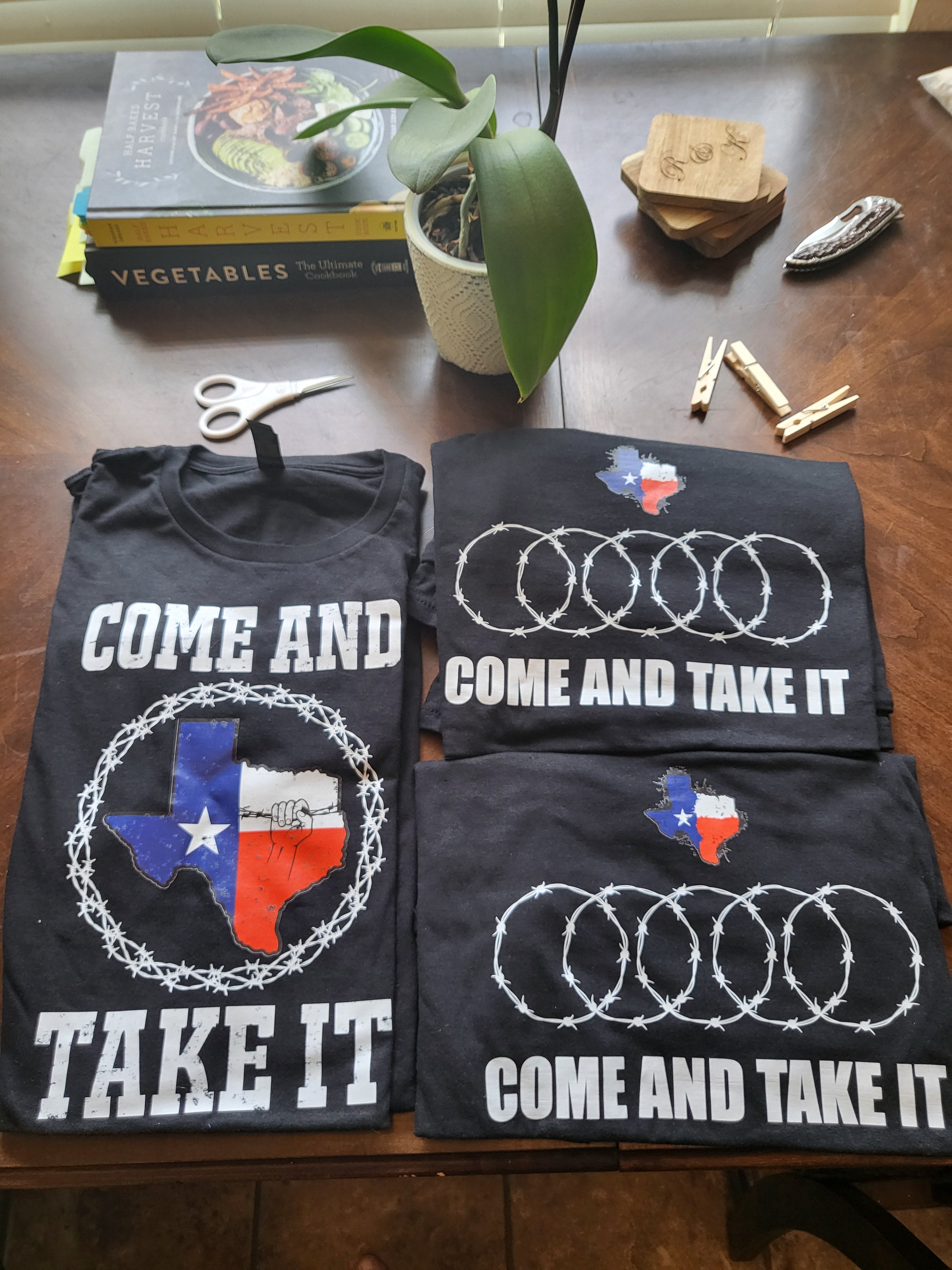 Pictured with "Come and Take It Texas Tee"