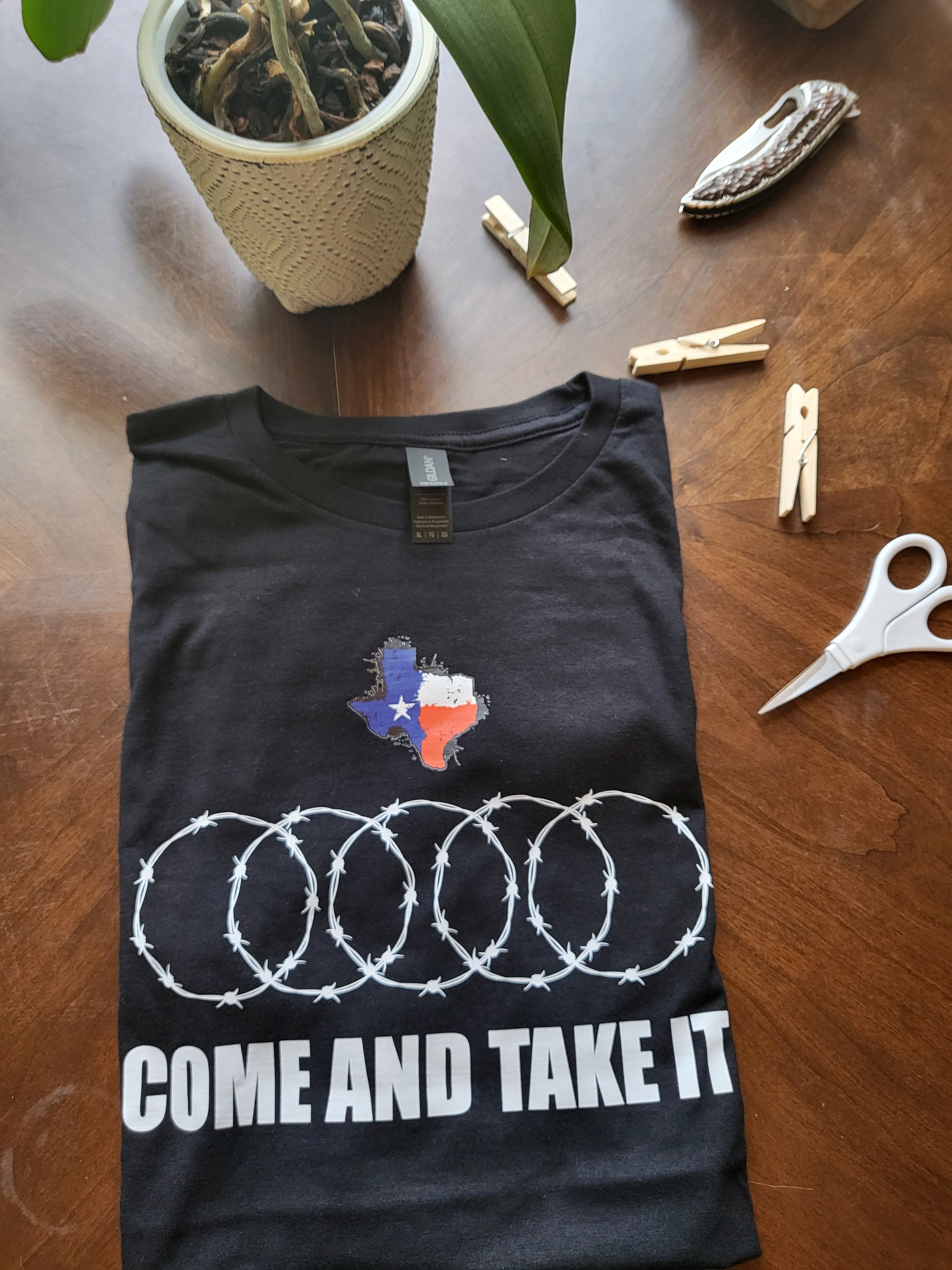 Come and Take It Barbed Wire Tee