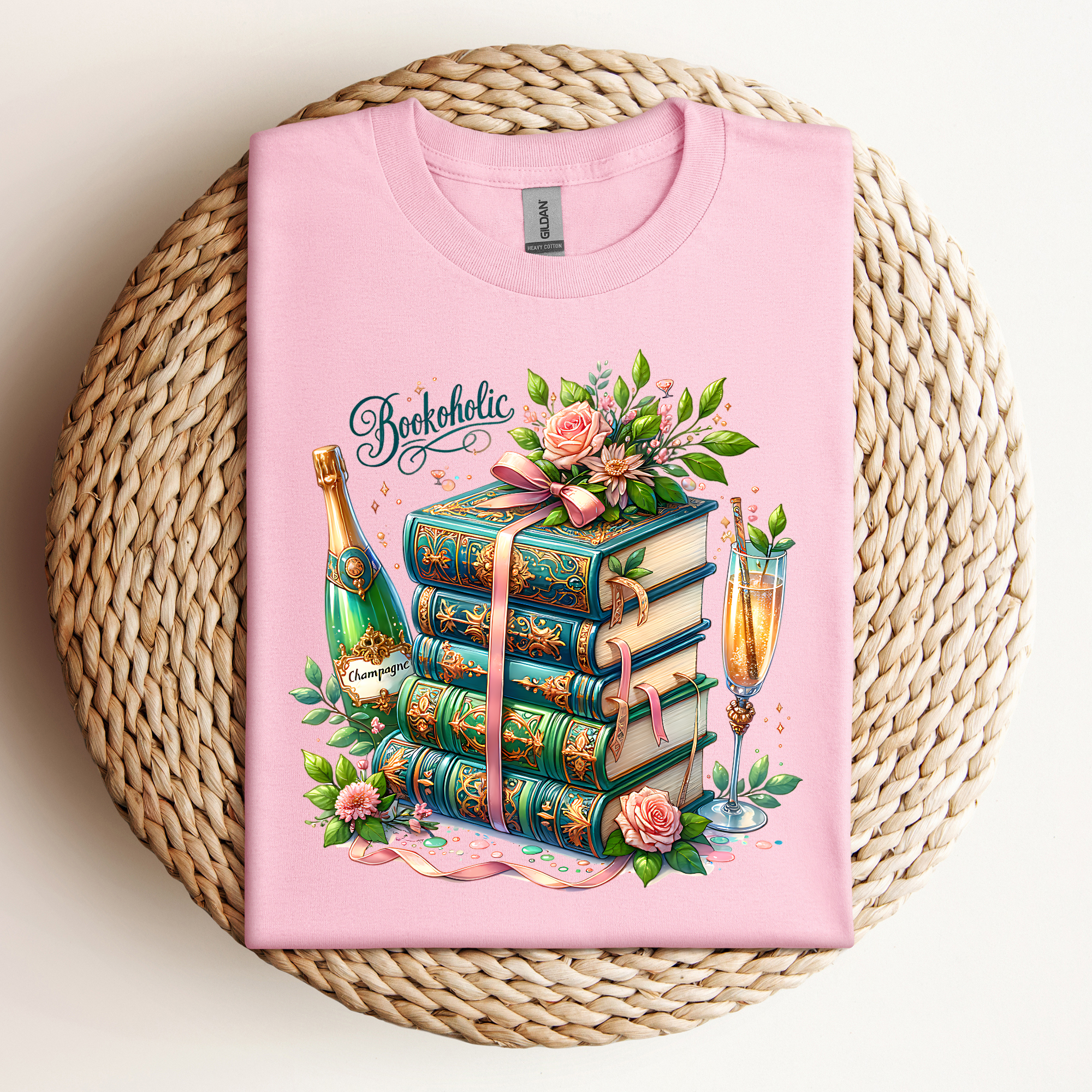 Bookoholic Tee🍾📚