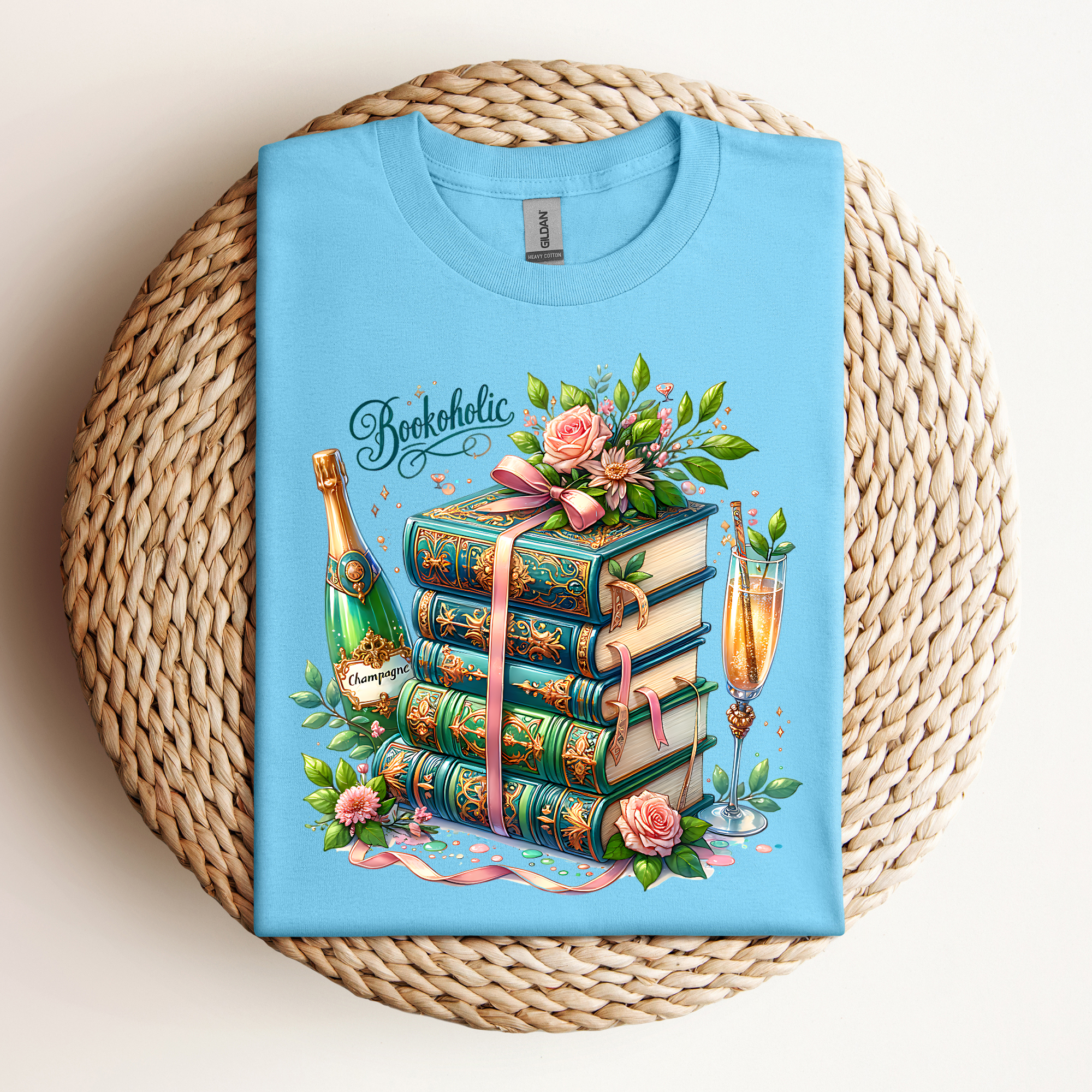 Bookoholic Tee🍾📚