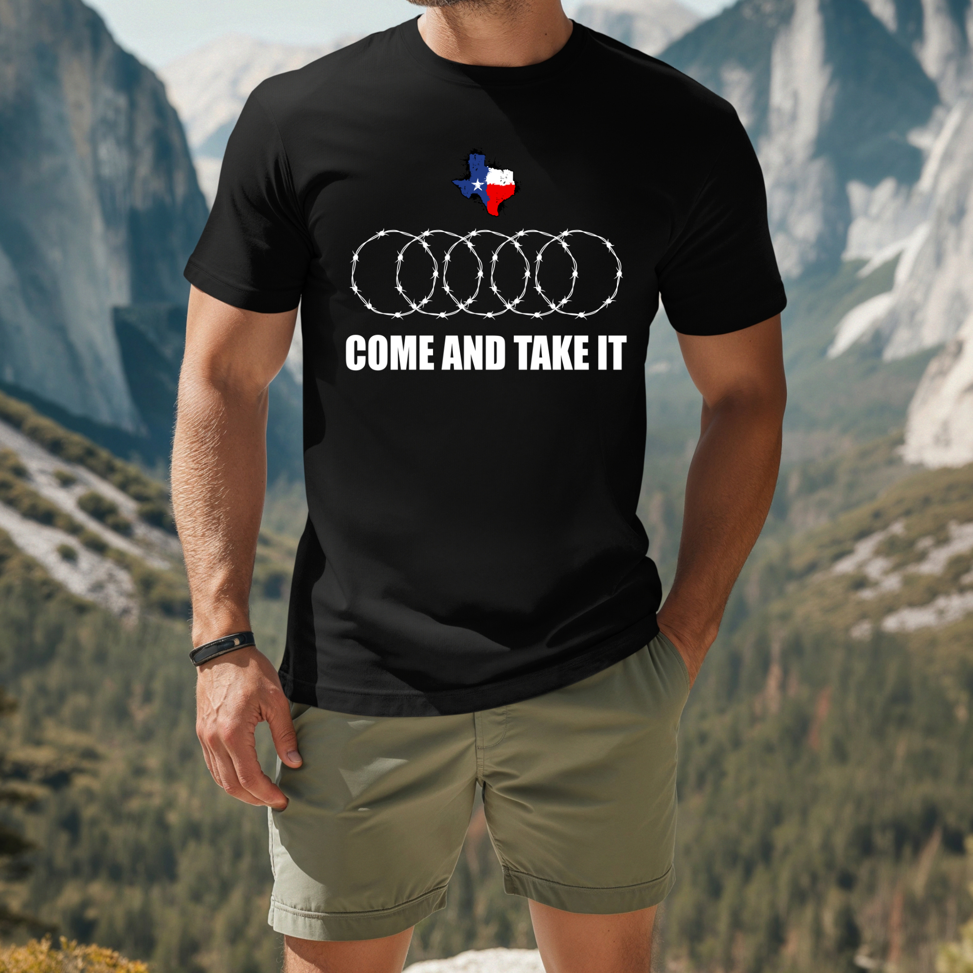 Come and Take It Barbed Wire Tee