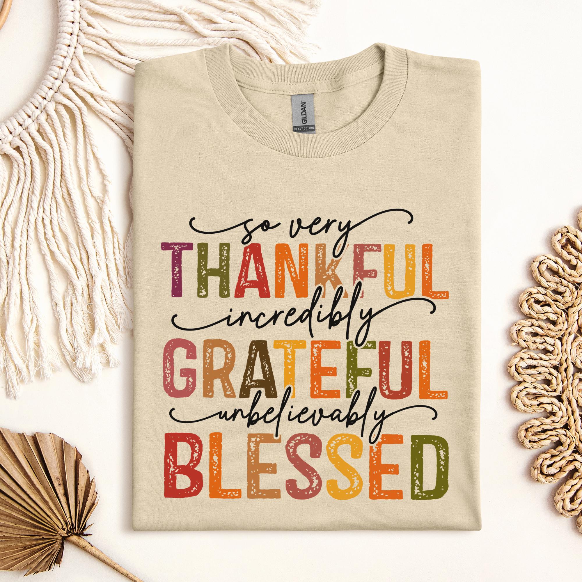 Thankful, Grateful, Blessed Tee