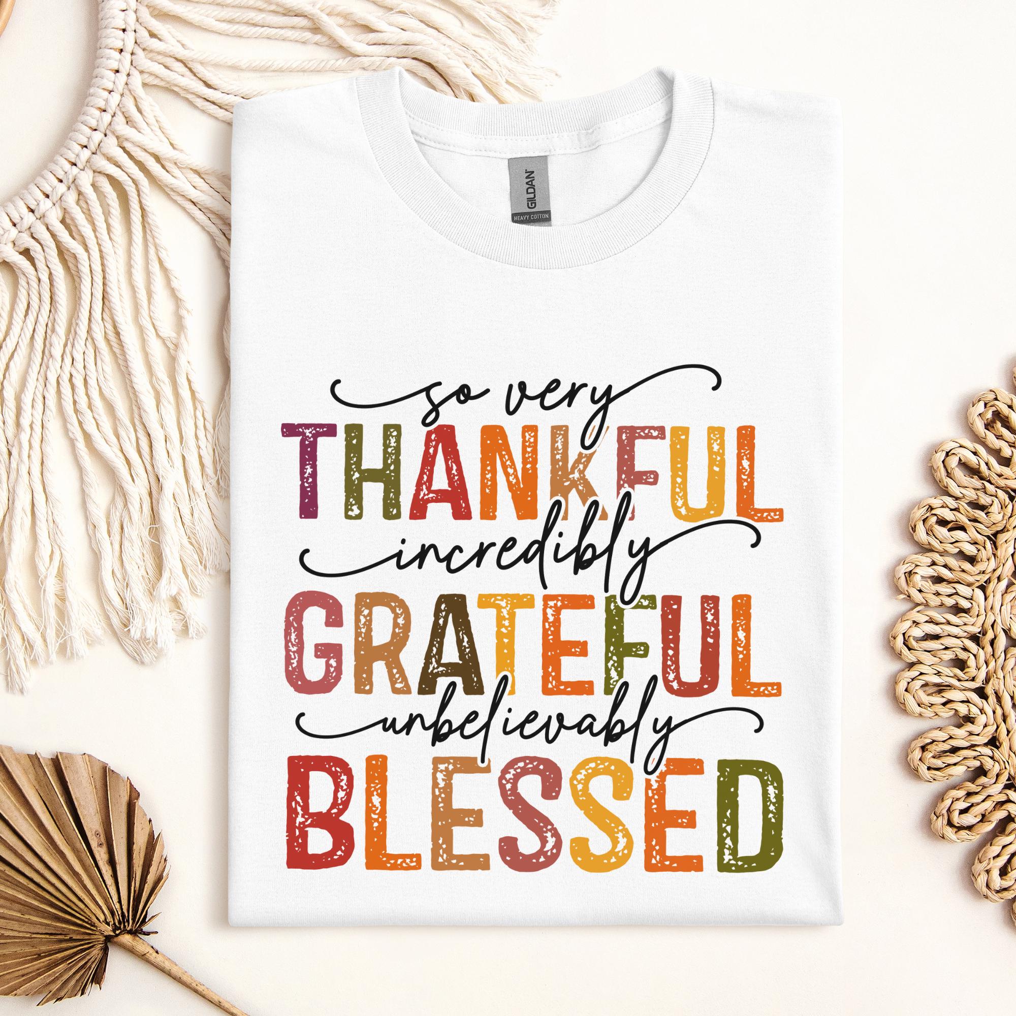 Thankful, Grateful, Blessed Tee